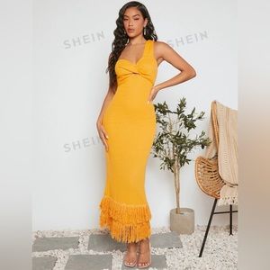 Yellow beach dress